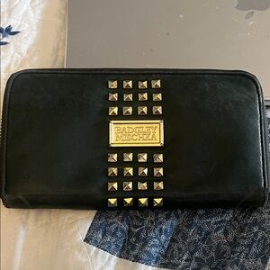 Badgley Mischka Forest Green Wallet with Gold Accents
